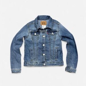 Levi's blue denim jacket size Large